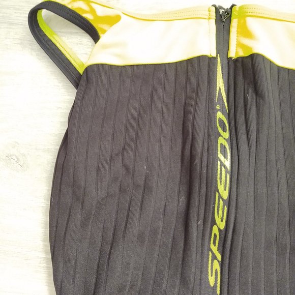Speedo Zipper Front One Piece Swim Suit
